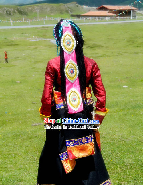 China Tibetan Female Clothing Complete Set