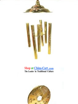 Chinese Classic Kai Guang Brass Windbell _avoid evil and keep you safe_