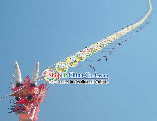 3937 Inches Supreme Super Large Chinese Hand Made and Painted Weifang Dragon Kite