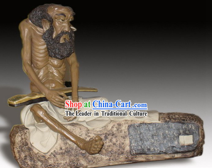 Chinese Classic Shiwan Ceramics Statue Collection - Embracing Music