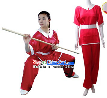 Chinese Traditional Martial Arts 100_ Silk Changquan Long Fist Uniform for Women