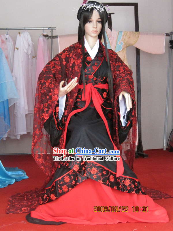 Han Dynasty Ancient Chinese Clothing Complete Set for Women
