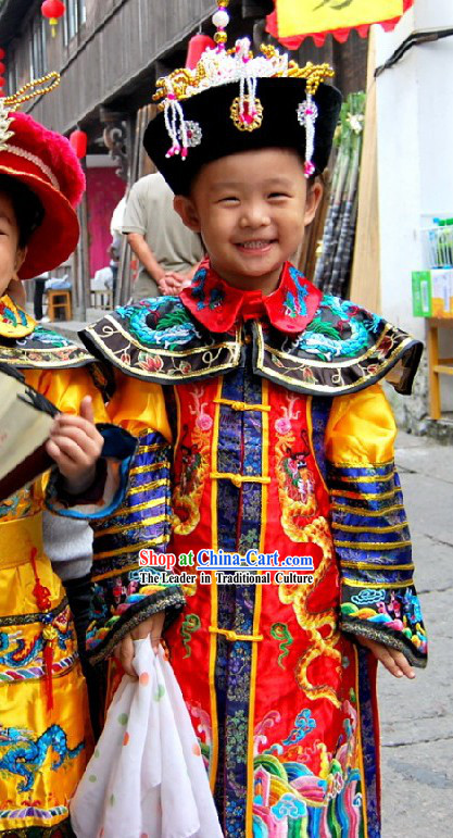 Ancient Empress Costumes and Crown for Children