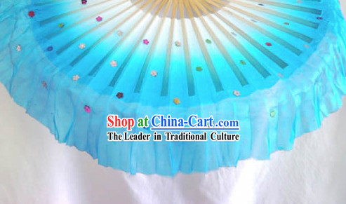 Chinese Silk Blue Fans for Children