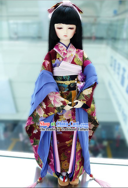 Japan Traditional Costumes Complete Set for Girls