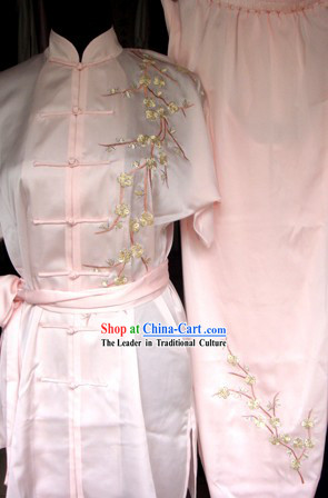 Supreme Embroidered Plum Blossom Tai Chi Clothes Set