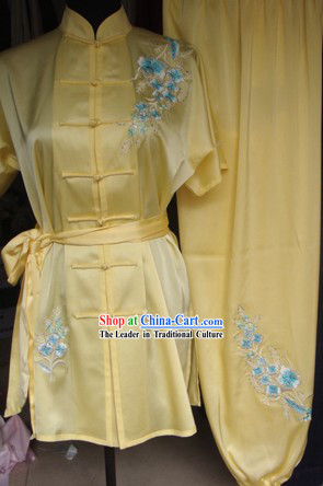 Professtional Wushu Silk Uniform for Women