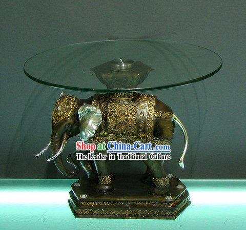 Traditional Asia Thai Elephant Desk