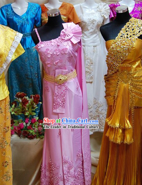 Traditional Thai Dance Costume Complete Set for Women