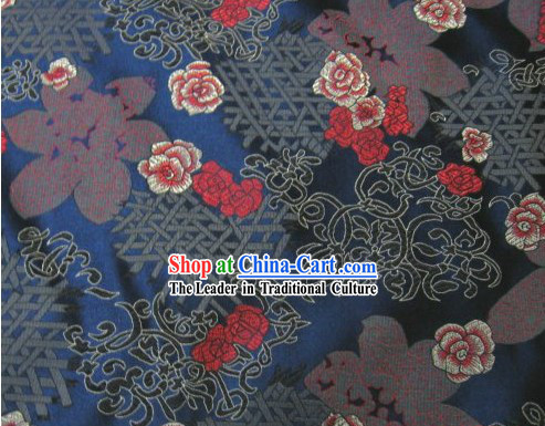 Traditional Flower Silk Fabric