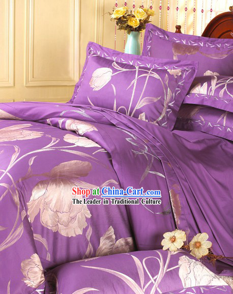 Traditional Chinese Wedding Bed Sheets Set