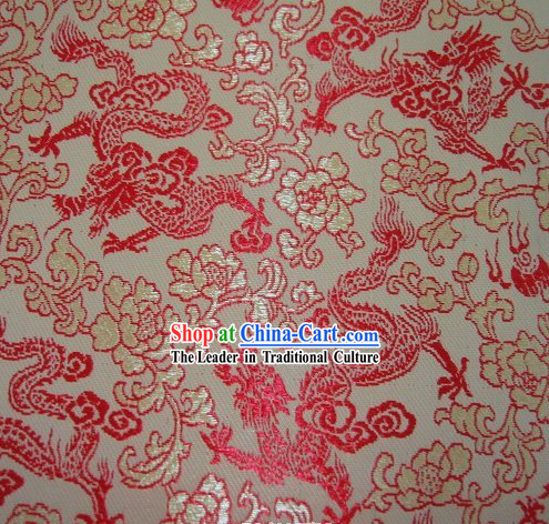 Traditional Dragon Brocade Fabric