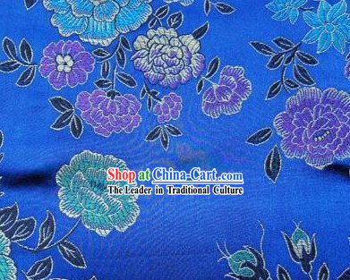 Traditonal Peony Brocade Fabric