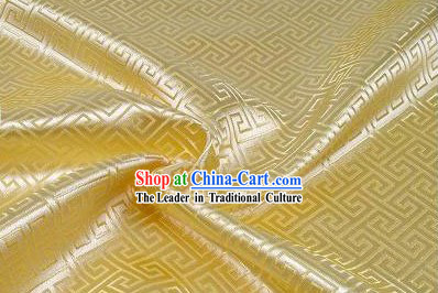 Light Yellow Vein Brocade Fabric