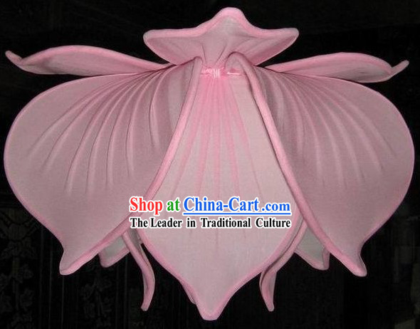 Chinese Classical Lotus Fabric Lanterns _ Lotus Ceiling Lantern