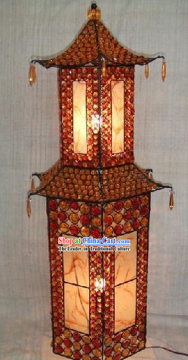 Large Tower Shape Chinese Metal Palace Lanterns _ Iron Lantern