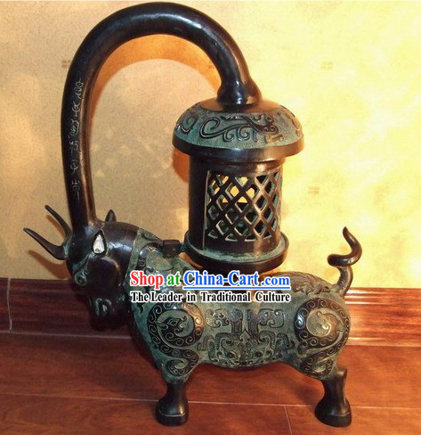 Chinese Antique Style Brass Lantern