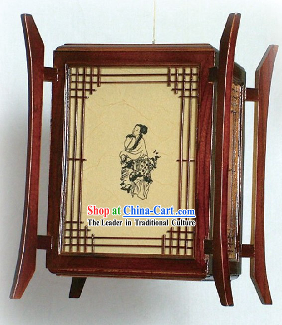 Chinese Classic Teahouse Wooden Lantern