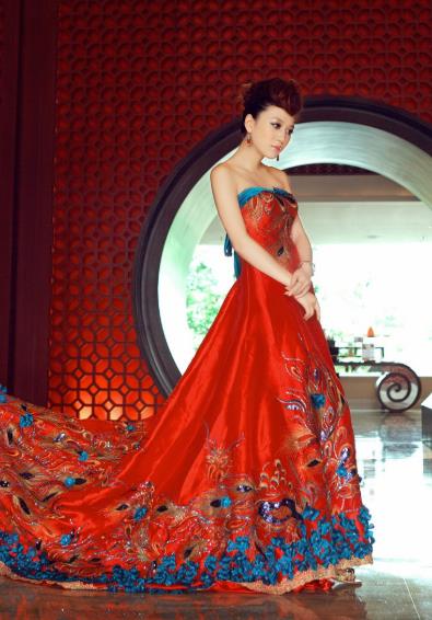 Lucky Red Homemade Wedding Dress View the Category Chinese Traditional 