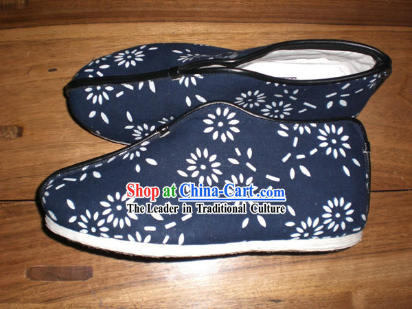 Chinese Handmade Batik Cotton Shoes