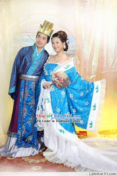 Chinese Ancient Wedding Anniversary Dresses 2 Complete Sets