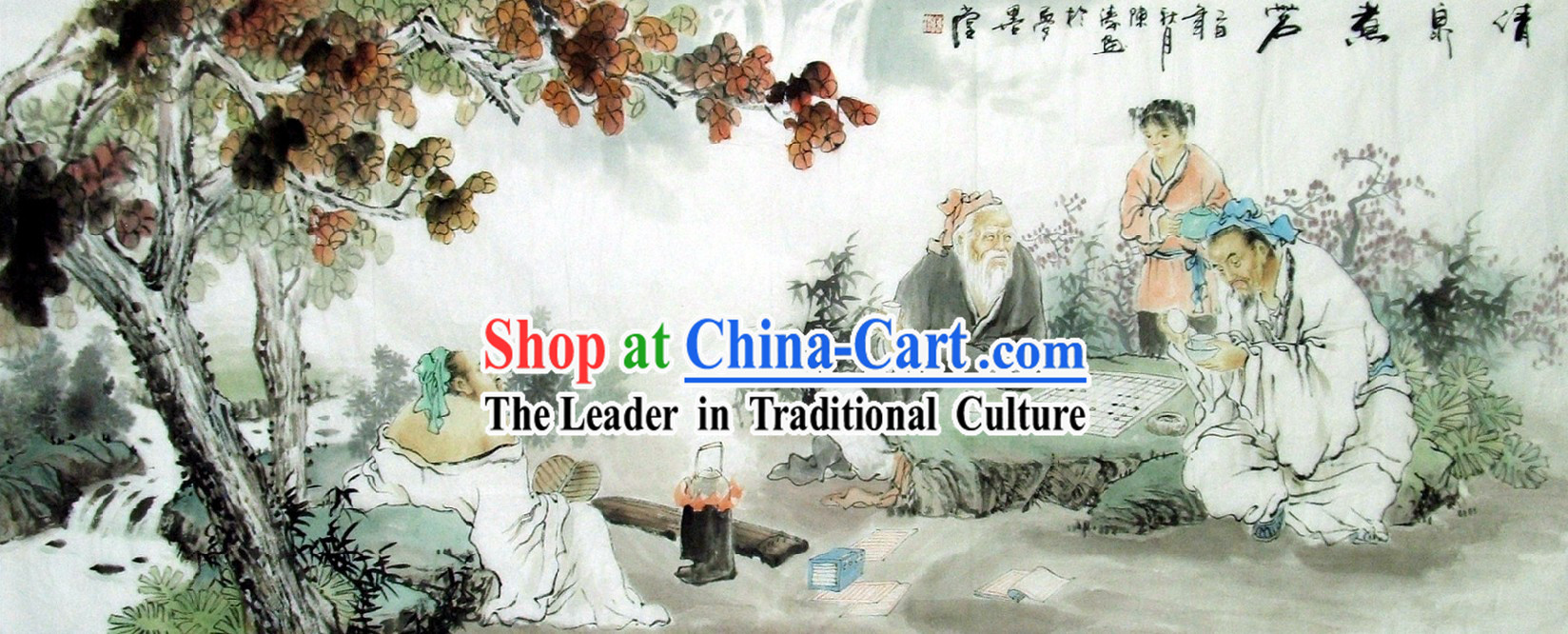 Traditional Chinese Figurine Painting by Chen Tao