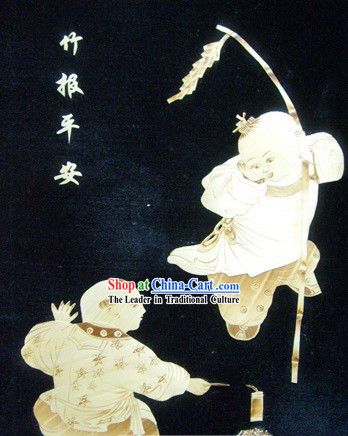 Traditional Chinese Grain Painting - Spring Festival