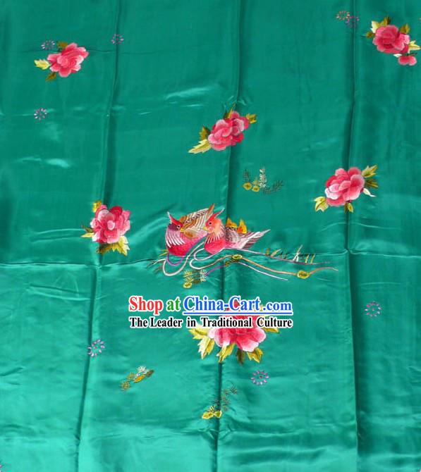 Chinese Classic Hand Embroidery Silk Bedcover - Mandarin Ducks