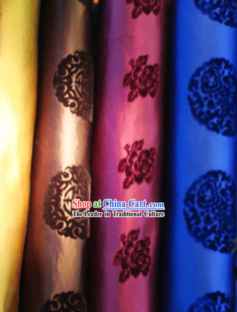 Top China Traditional Mandarin Silk Velvet Fabric - Calligraphy