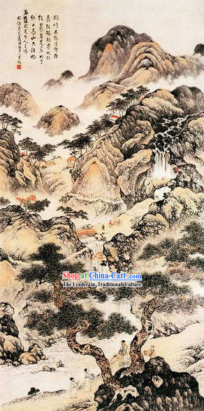 Chinese Film and Stage Performance and Photo Studio Traditional Painting Prop - Landscape