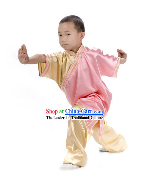 Chinese Professional Martial Arts Tai Chi Uniform Complete Set for Children