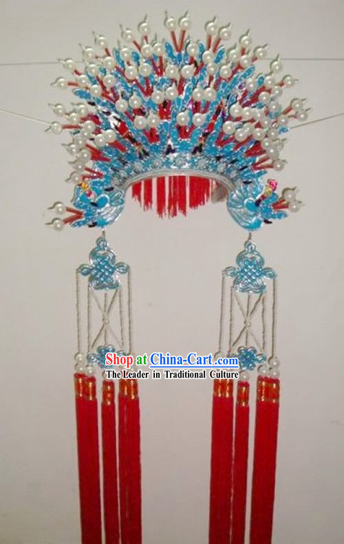 Chinese Traditional Handmade Mandarin Wedding Phoenix Coronet for Bride