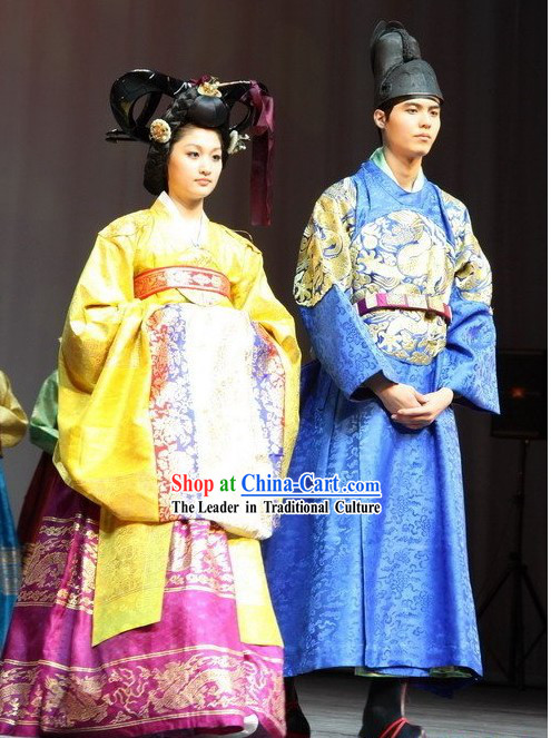 Ancient Korean Emperor and Empress Costumes