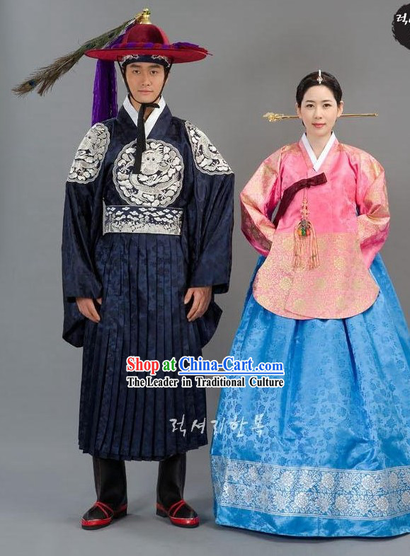 Ancient Korean Wedding Dress for Men and Women