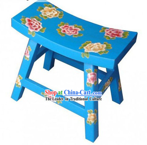 Chinese Tibetan Natural Wood Bar Chair