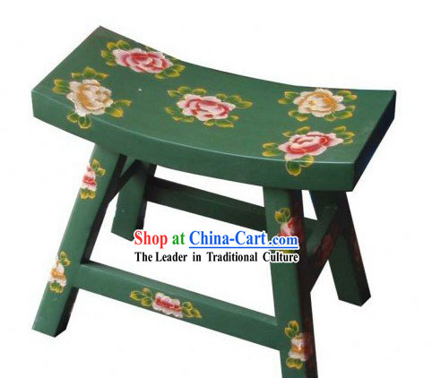 Chinese Tibetan Natural Wood Bar Chair