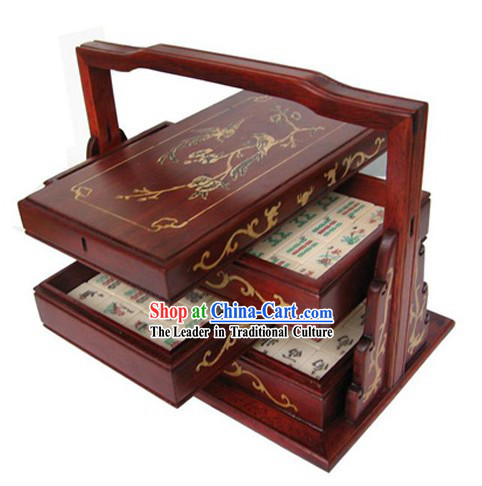 Supreme Traditional Chinese Mahjong Box and Mahjong Complete Set