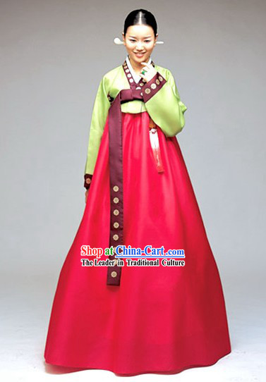 Top Grade National Costume of Korea Traditional Korean Hanbok Clothing Set