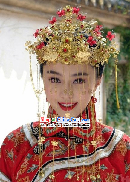 Traditional Chinese Wedding Phoenix Crown Set