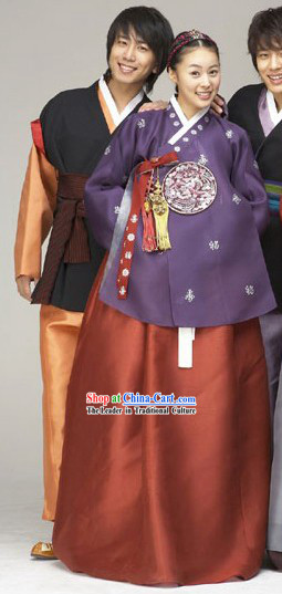 Ancient Korean Anniversary Hanbok for Couple