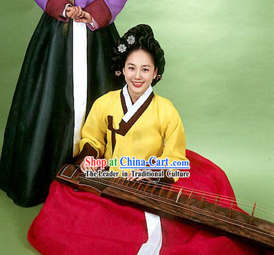 Ancient Korean Palace Dance Costumes Set