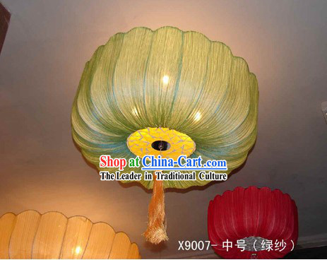 Chinese Handmade Large Lotus Ceiling Lantern