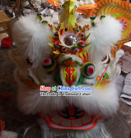 Chinese Classical Phoenix Fut San Lion Dance Costumes Complete Set