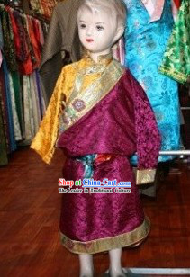Traditional Tibetan Dress Complete Set for Boys