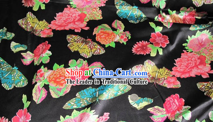 Chinese Pure Silk Butterfly Fabric