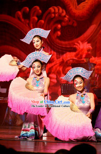 Chinese Traditional Color Transition Dance Fan