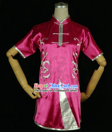 Chinese Embroidery Kung Fu Competition Uniform Complete Set