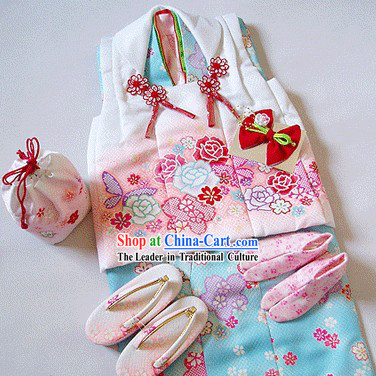 Traditional Japanese Kimono for 3-4 Years Old Children
