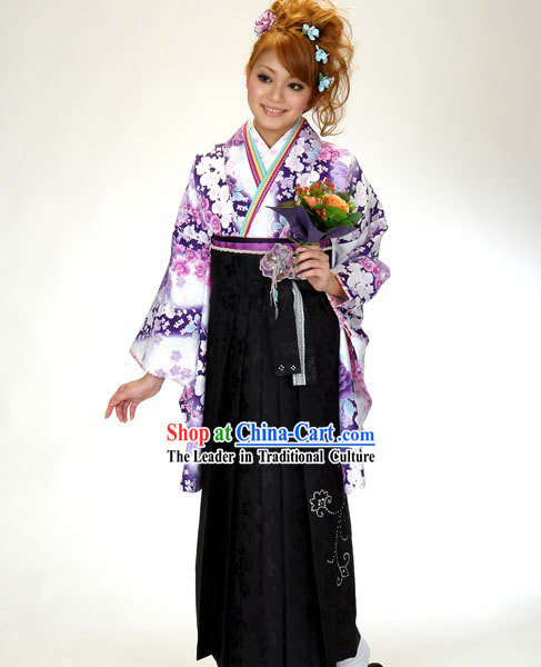 Traditional Japanese Kimono Complete Set for Women