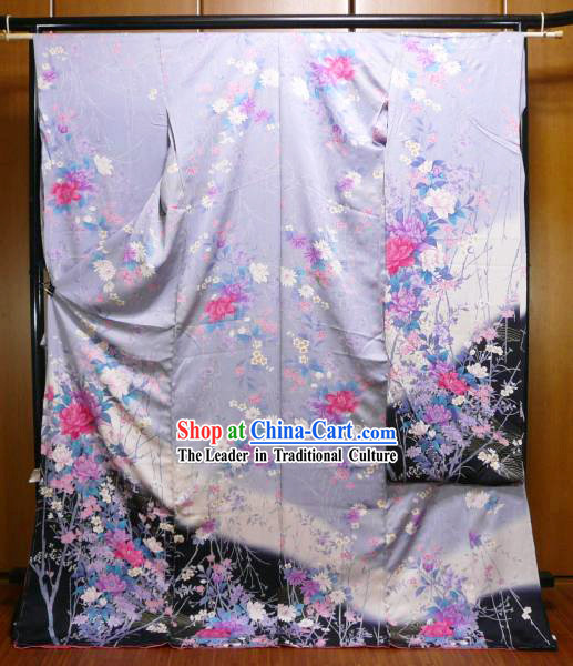 Japanese Kimono Dress Complete Set for Women